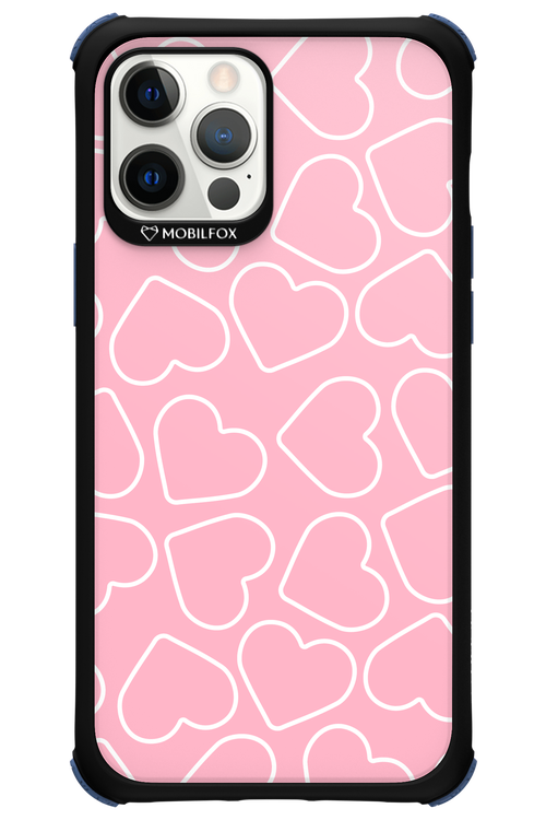 Line Heart Pink - Apple iPhone 12 Pro Max