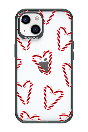 Candy Cane Hearts - Apple iPhone 13