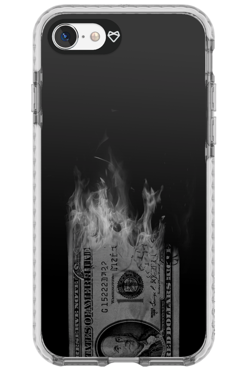 Money Burn B&W - Apple iPhone 7