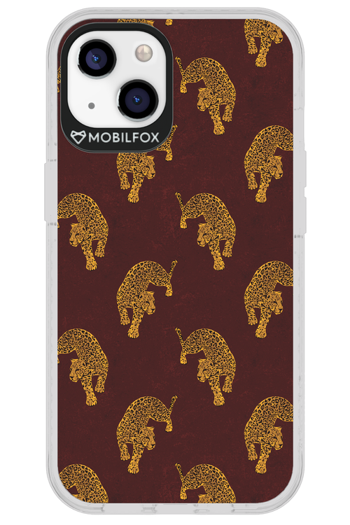 Burgundy Leopard Pattern - Apple iPhone 13