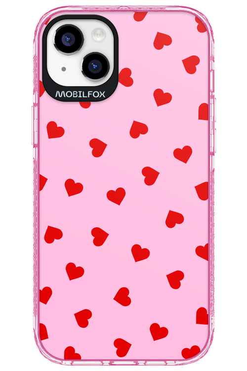 Sprinkle Heart Pink - Apple iPhone 14 Plus