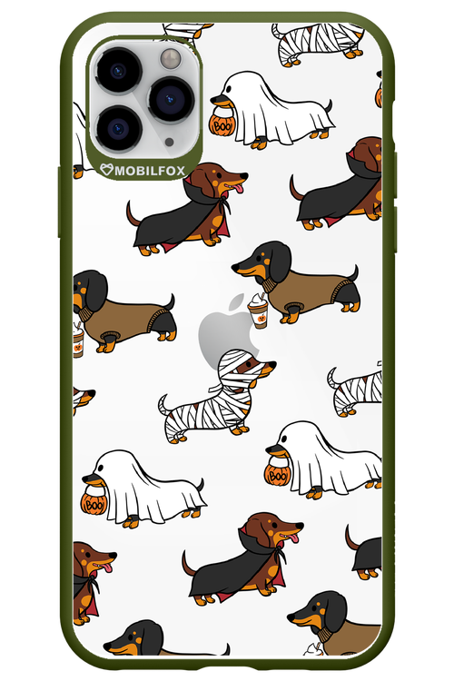 Scary Dachshund (Transparent) - Apple iPhone 11 Pro Max