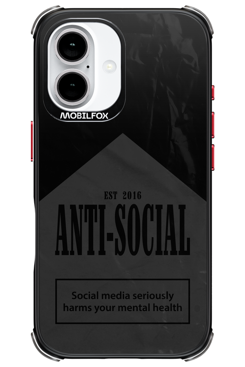 ANTI-SOCIAL (BLVCK) 2.0 - Apple iPhone 16