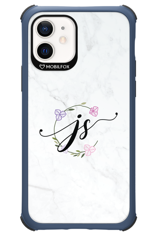 JS Monogram White - Apple iPhone 12