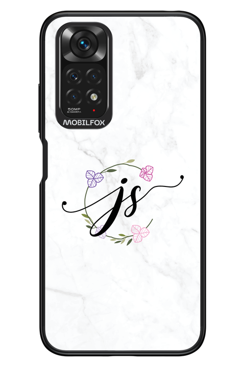 JS Monogram White - Xiaomi Redmi Note 11/11S 4G