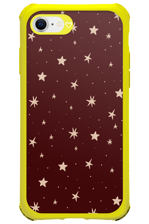 Burgundy Stars - Apple iPhone 8
