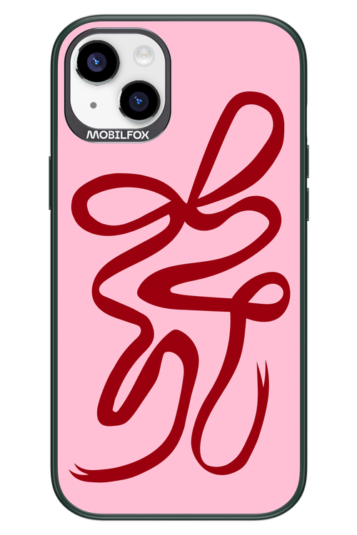 Burgundy Bow - Apple iPhone 14 Plus