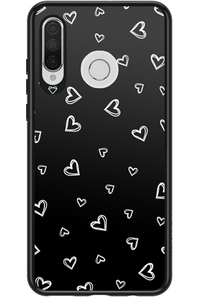 Monochrome Hearts 2.0 - Huawei P30 Lite