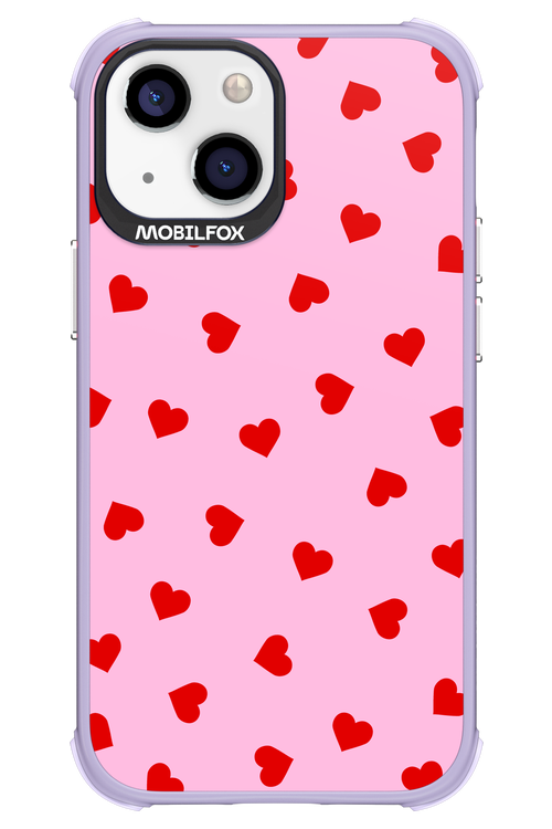 Sprinkle Heart Pink - Apple iPhone 13 Mini