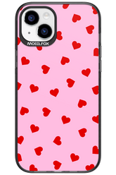 Sprinkle Heart Pink - Apple iPhone 15 Plus