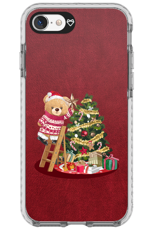 Christmas Bear (Burgundy) - Apple iPhone 7