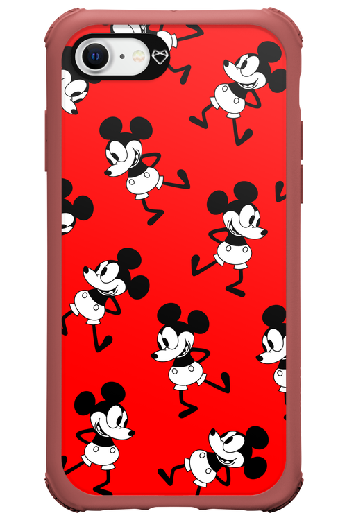 Iconic Mouse (red pattern) - Apple iPhone SE 2020