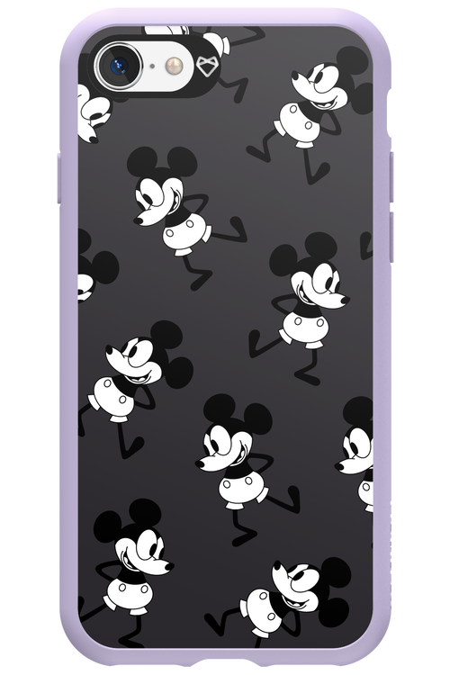 Iconic Mouse (antracite pattern) - Apple iPhone SE 2020