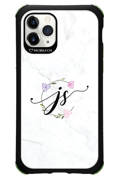 JS Monogram White - Apple iPhone 11 Pro