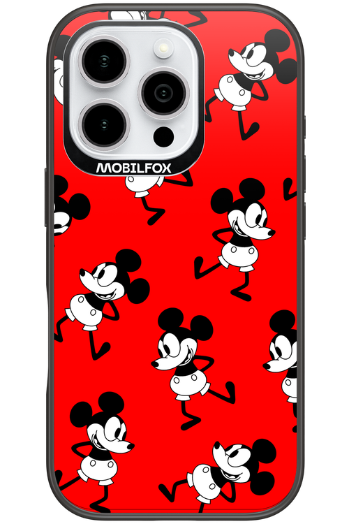 Iconic Mouse (red pattern) - Apple iPhone 16 Pro
