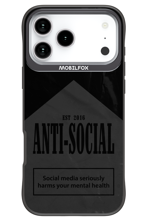ANTI-SOCIAL (BLVCK) 2.0 - Apple iPhone 17 Pro Max