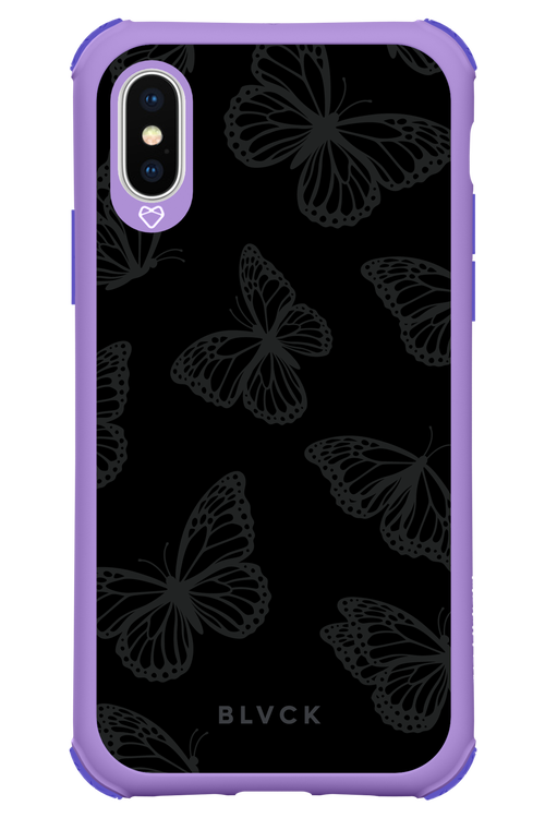 Black Butterflies - Apple iPhone XS