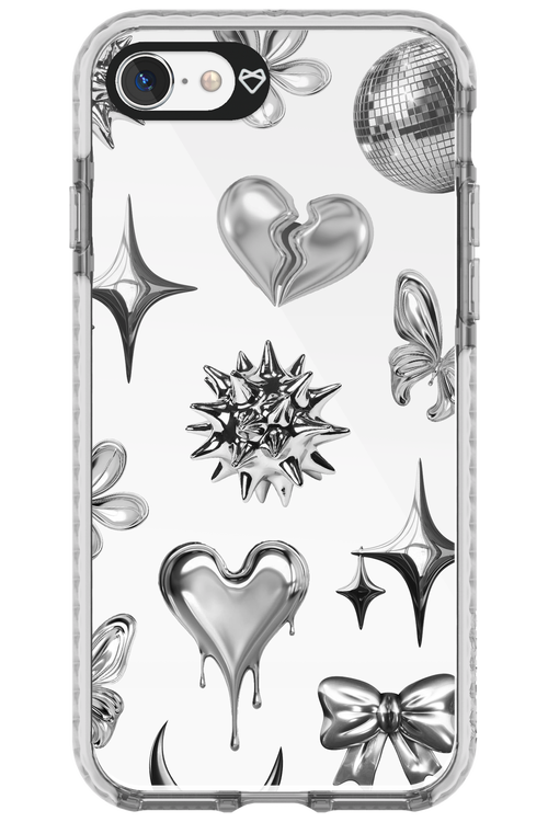 Silver Zone Transparent - Apple iPhone 8