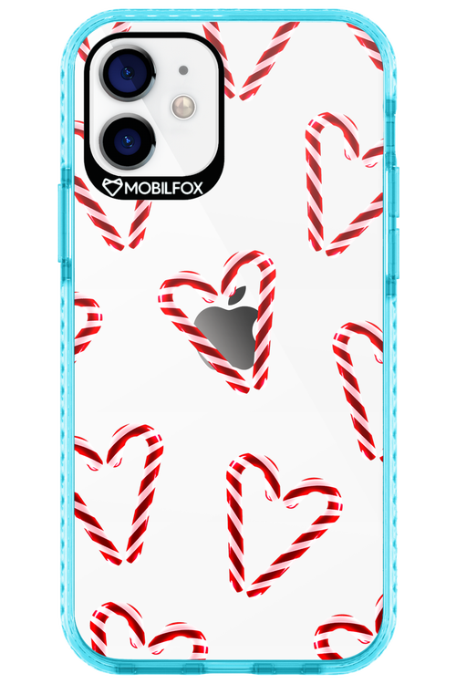 Candy Cane Hearts - Apple iPhone 12