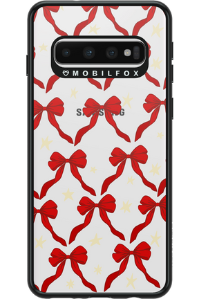 Bow & Stars (Transparent) - Samsung Galaxy S10