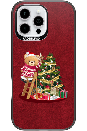 Christmas Bear (Burgundy) - Apple iPhone 16 Pro Max