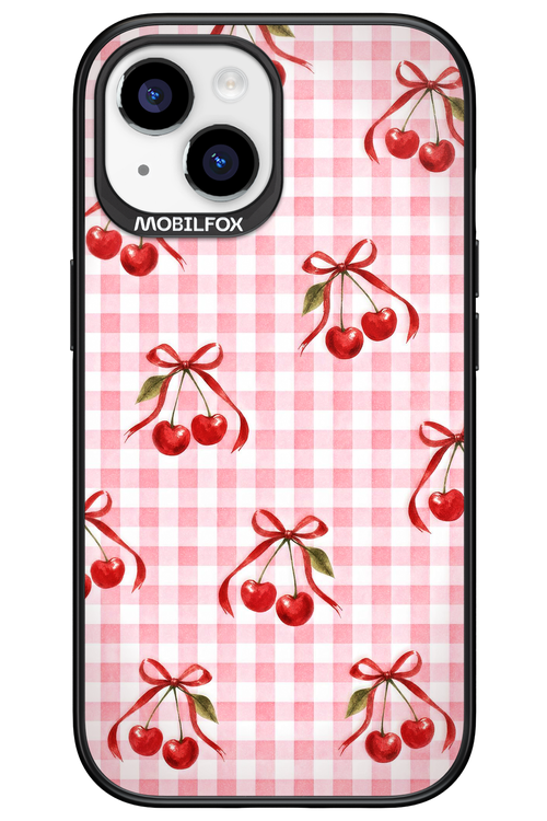 Pink Cherry Checked 2.0 - Apple iPhone 15