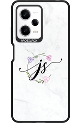 JS Monogram White - Xiaomi Redmi Note 12 Pro 5G