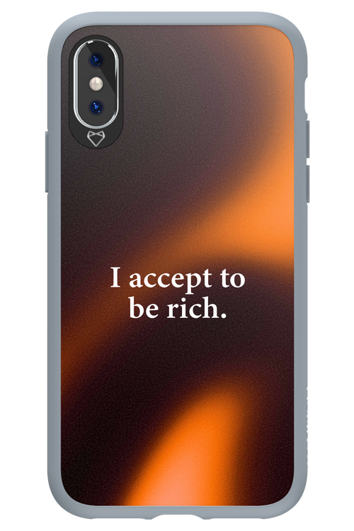 I accept to be rich - Apple iPhone X