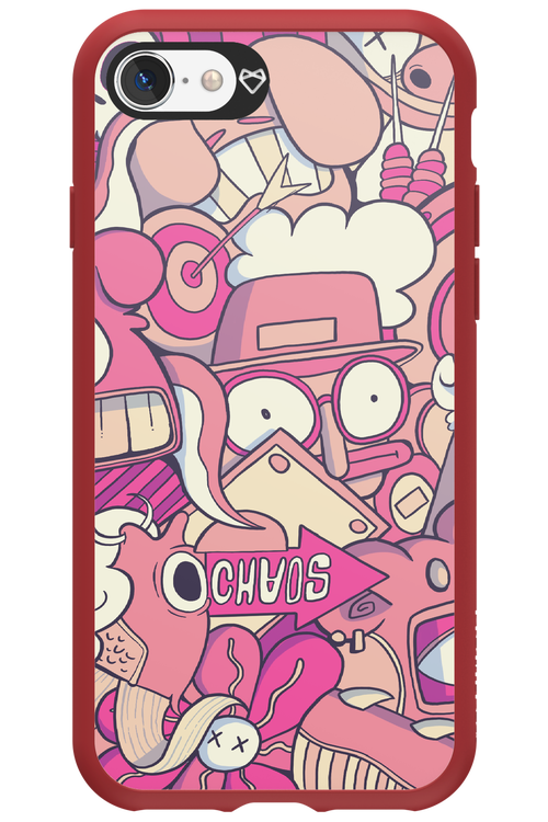 Coral Chaos - Apple iPhone 8