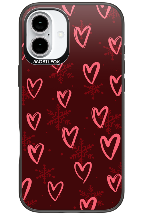 Christmas Hearts - Apple iPhone 16 Plus