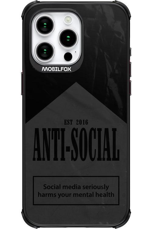 ANTI-SOCIAL (BLVCK) 2.0 - Apple iPhone 15 Pro Max