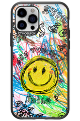 Crayon Smiley Colorful - Apple iPhone 12 Pro