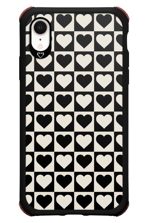 Checkered Heart - Apple iPhone XR