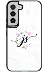 JS Monogram White - Samsung Galaxy S22