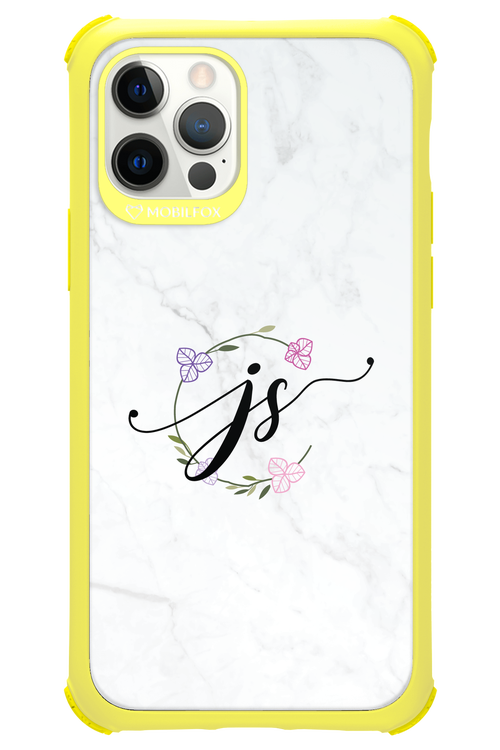 JS Monogram White - Apple iPhone 12 Pro