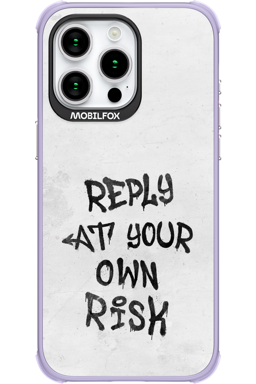 At Your Own Risk 2.0 - Apple iPhone 15 Pro Max