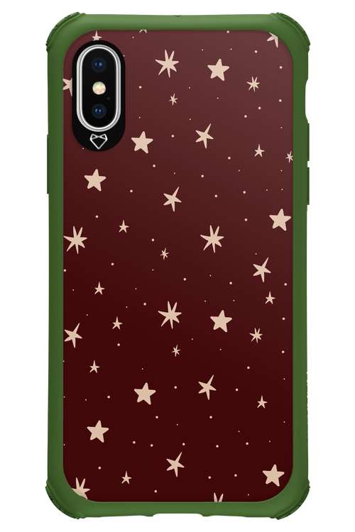 Burgundy Stars - Apple iPhone X
