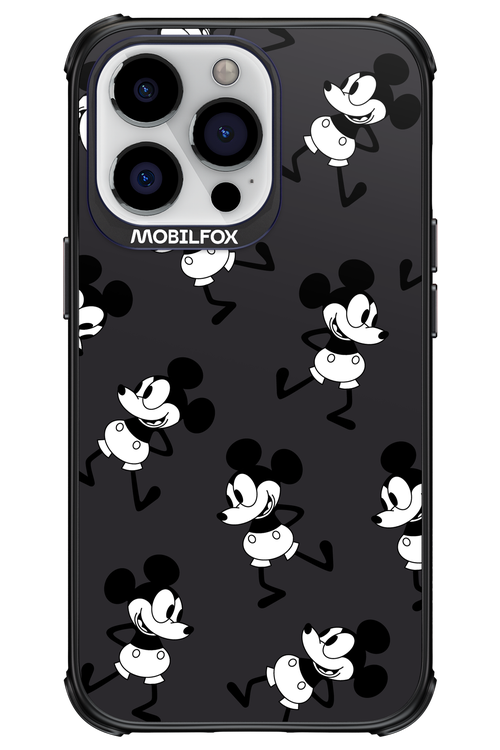 Iconic Mouse (antracite pattern) - Apple iPhone 13 Pro
