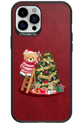 Christmas Bear (Burgundy) - Apple iPhone 12 Pro Max