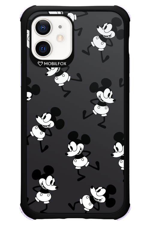 Iconic Mouse (antracite pattern) - Apple iPhone 12