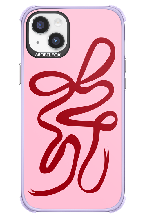 Burgundy Bow - Apple iPhone 14 Plus
