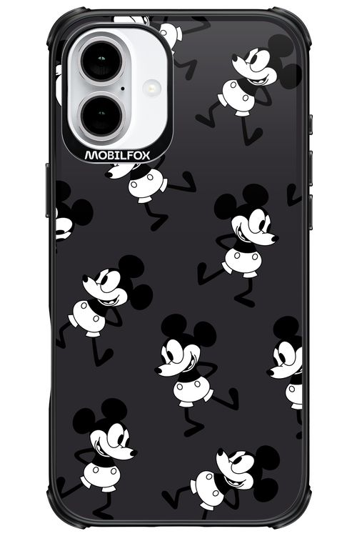 Iconic Mouse (antracite pattern) - Apple iPhone 16 Plus