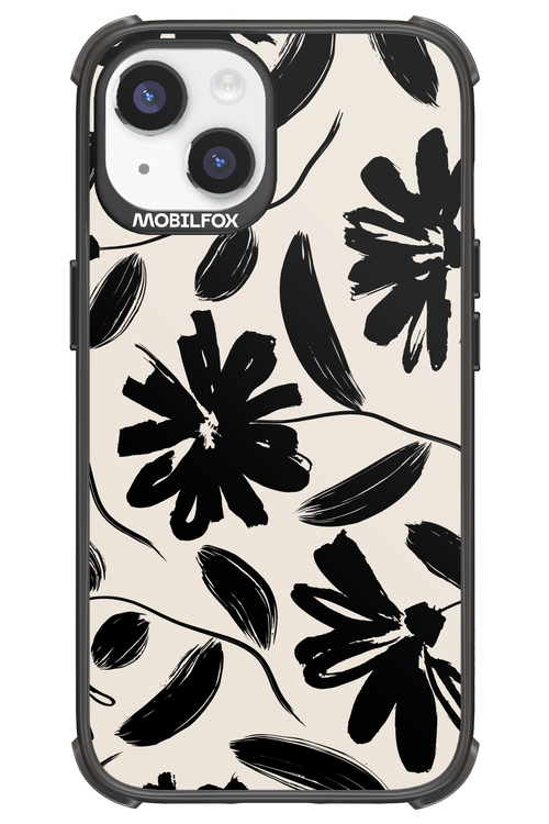 Monochrome Flowerss 2.0 - Apple iPhone 14