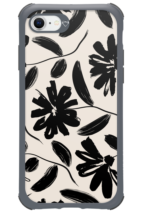 Monochrome Flowerss 2.0 - Apple iPhone SE 2020