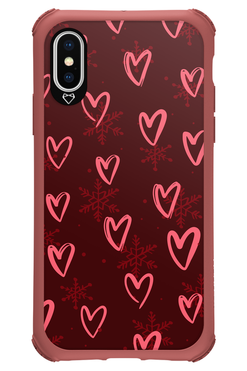 Christmas Hearts - Apple iPhone XS
