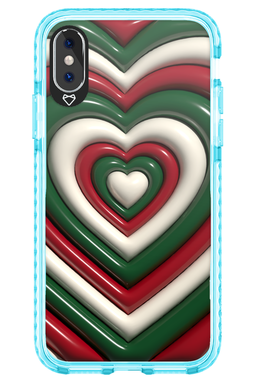XMAS Hearts - Apple iPhone X