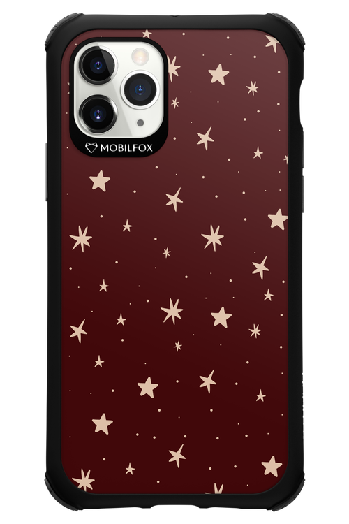 Burgundy Stars - Apple iPhone 11 Pro