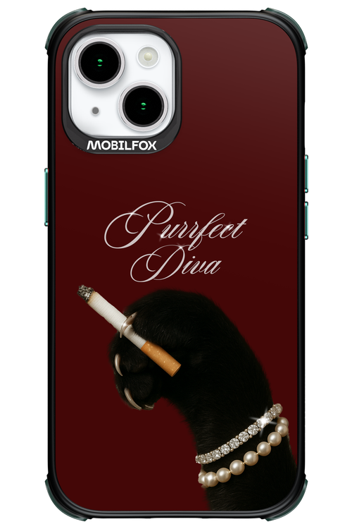 Purrfect Diva - Apple iPhone 15