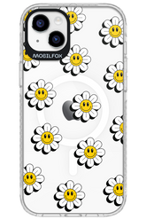 Smiley Flowers Transparent - Apple iPhone 14 Plus