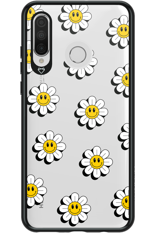 Smiley Flowers Transparent - Huawei P30 Lite